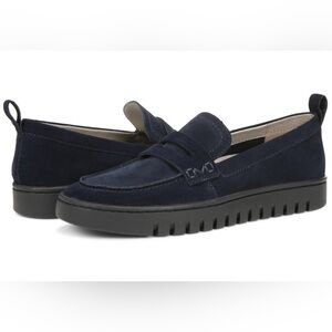 Vionic Uptown Blue Suede Loafers Scandi Girl Size 11